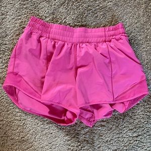 Sonic Pink 4” Low Rise Lululemon Hottie Hots